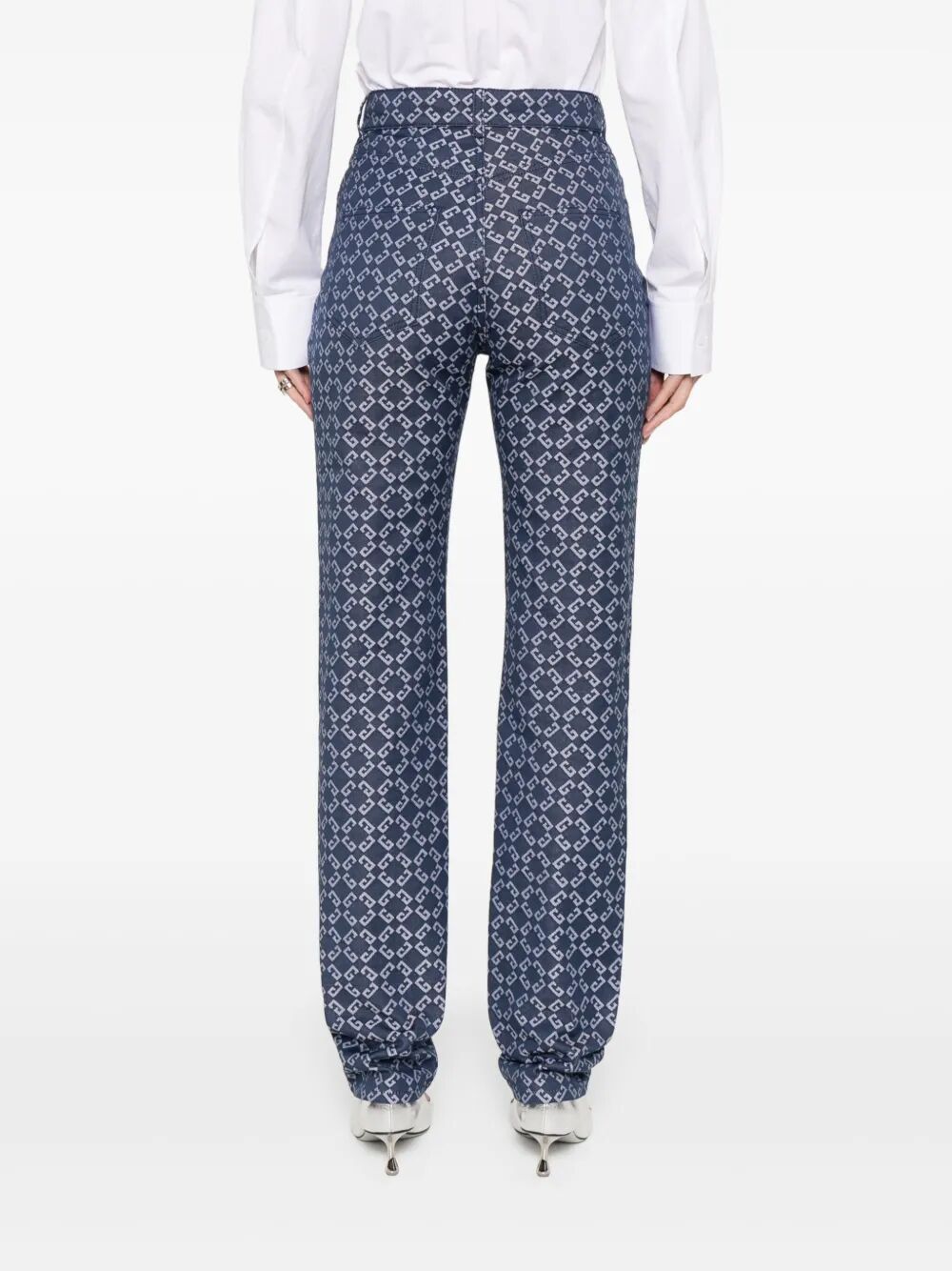 Jeans con effetto jacquard