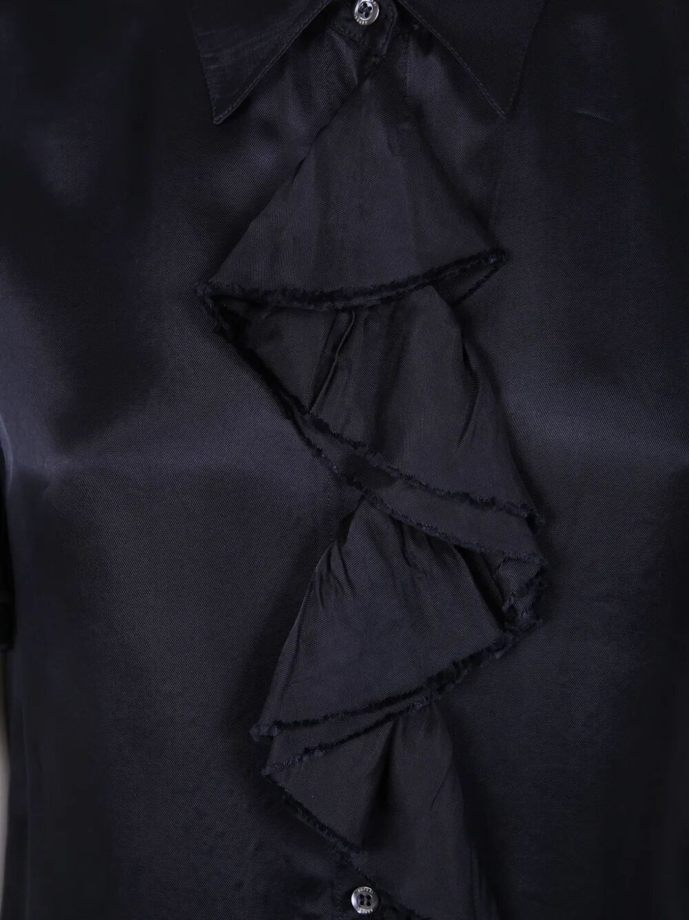ruffle short-sleeve blouse