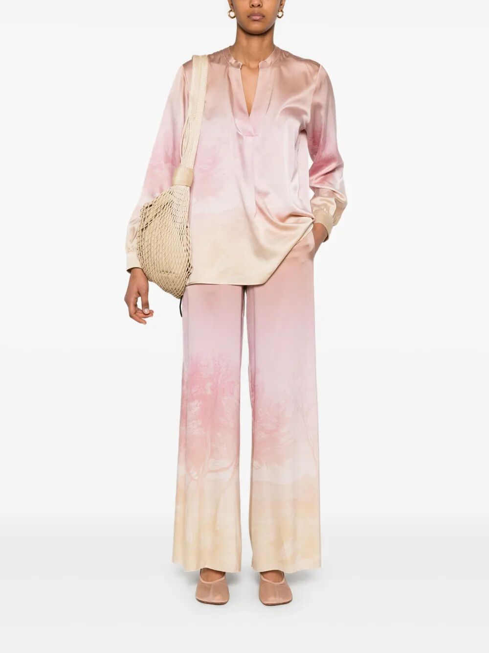 Pantaloni con stampa illustrazione