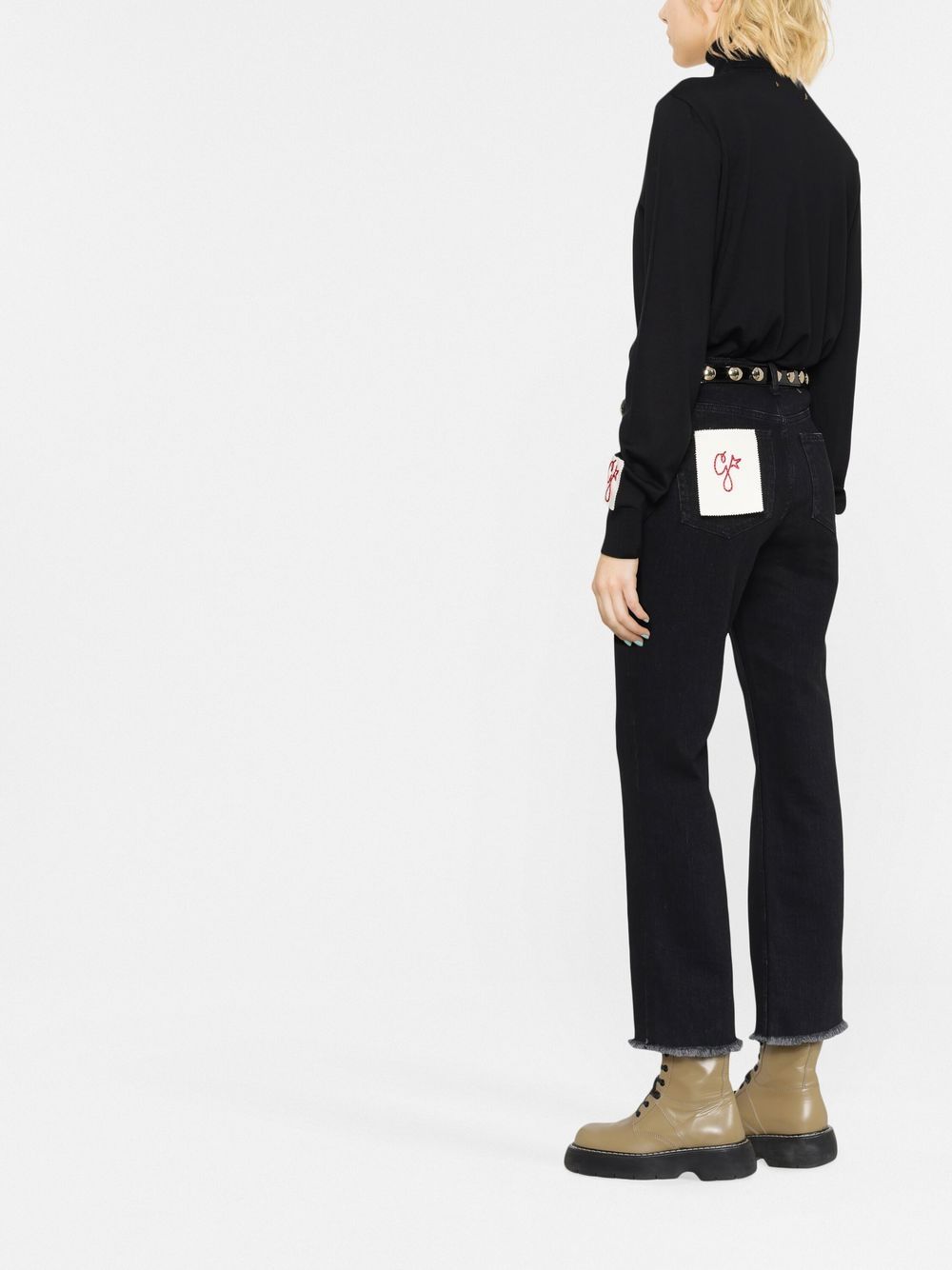 Golden Goose Jeans dritti crop