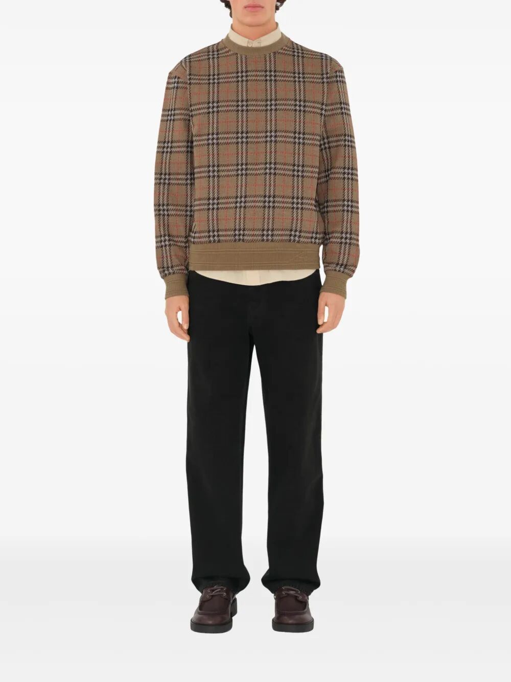 Maglione con motivo Vintage Check
