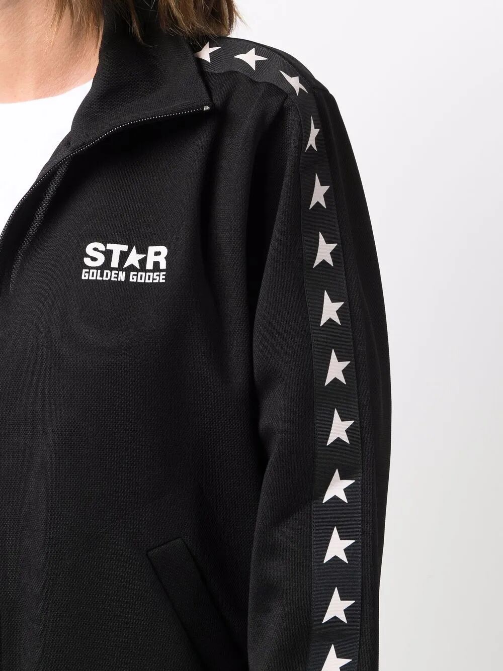 logo zipped tracksuit jacket