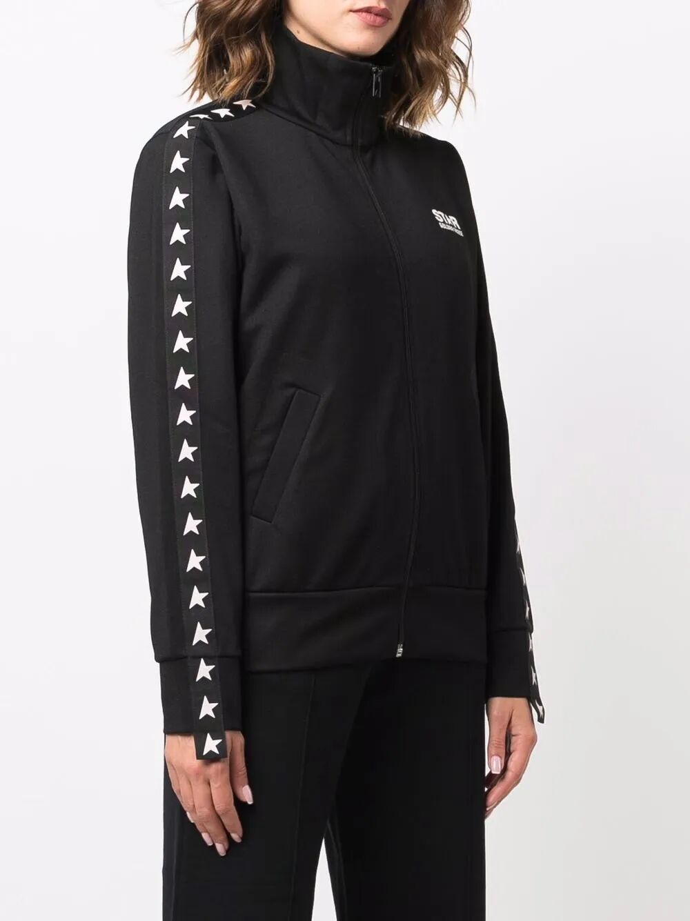 logo zipped tracksuit jacket