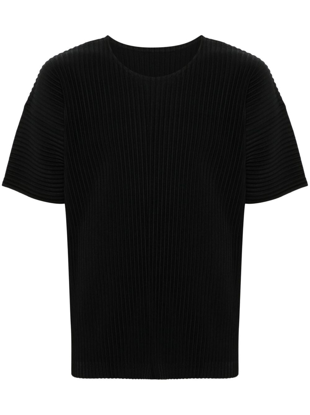 T-shirt Color Pleats plissettata
