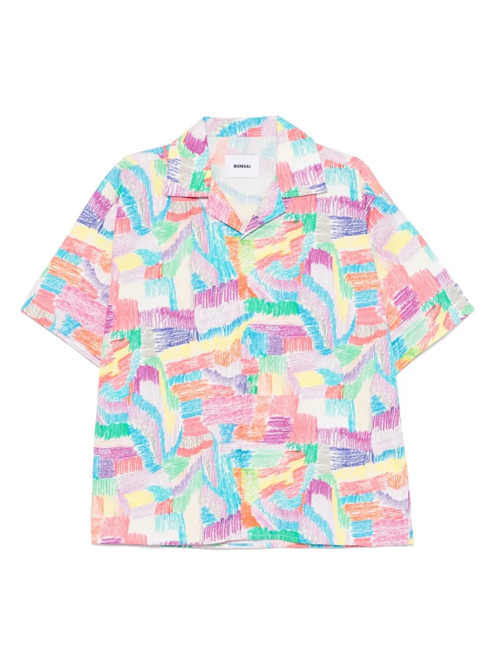 Camicia con stampa astratta
