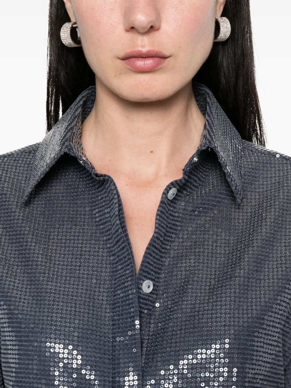 Camicia con paillettes