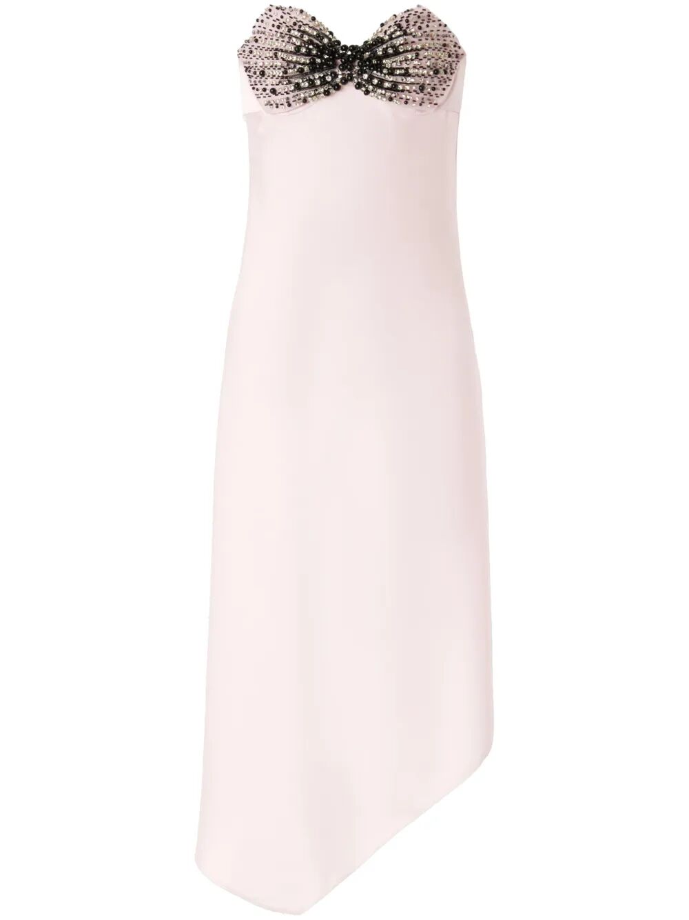 strapless midi dress