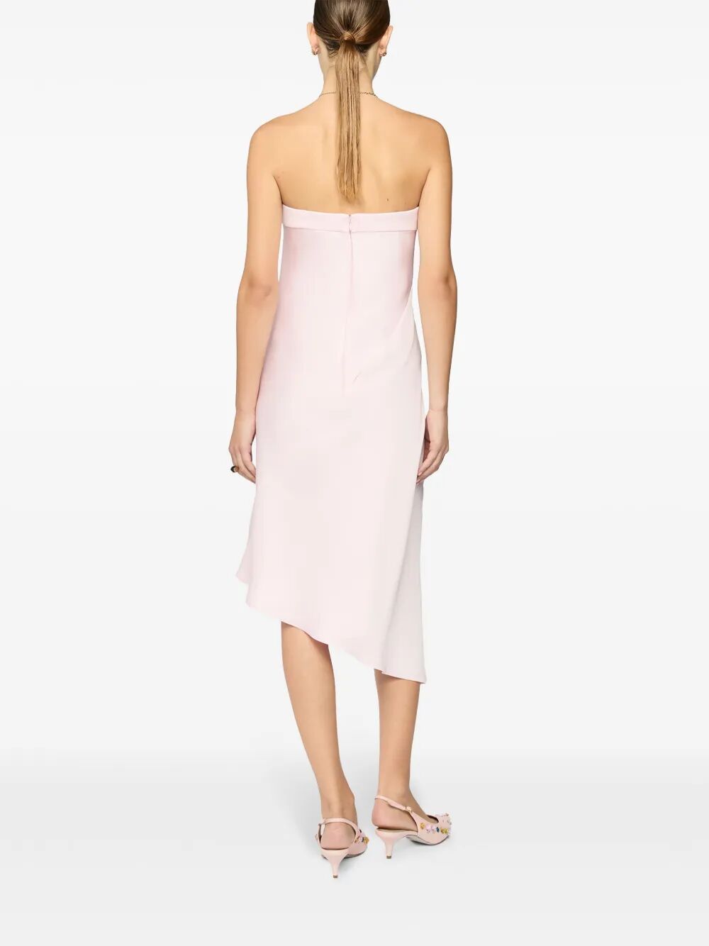 strapless midi dress