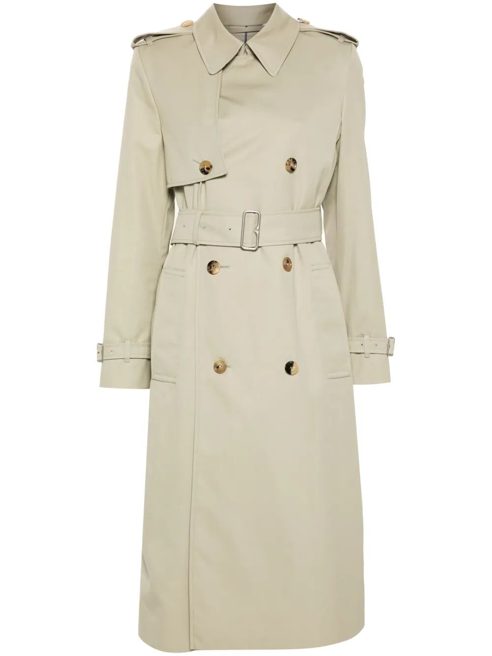 double-breasted trench coat