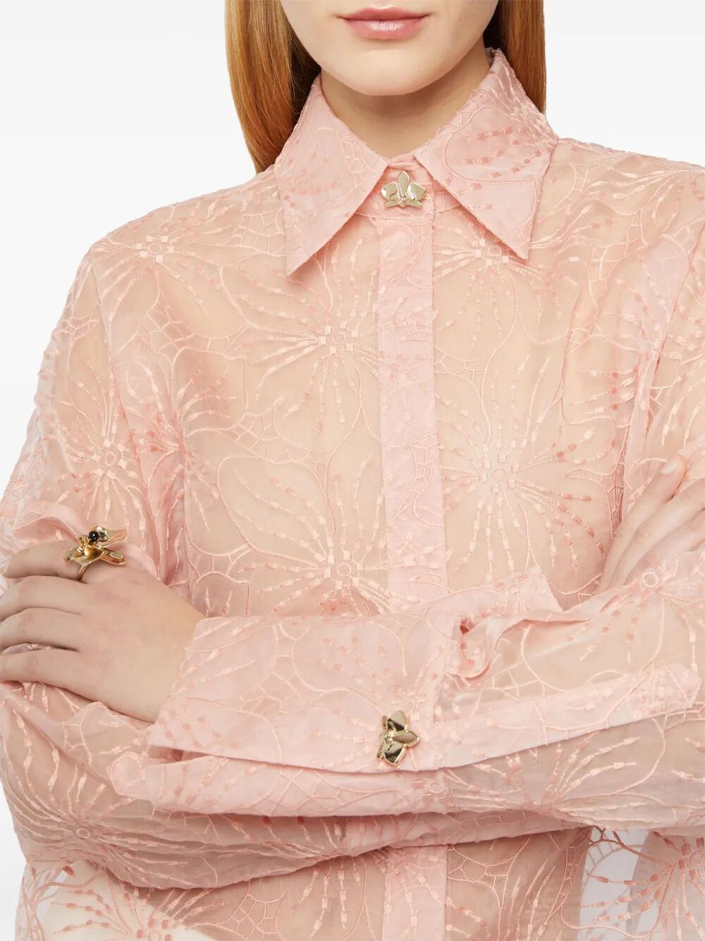 Camicia con ricamo