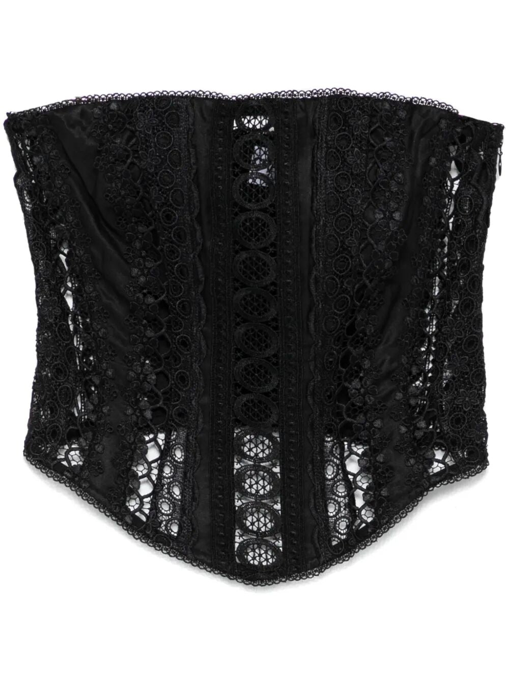 Top Lathie in stile corpetto