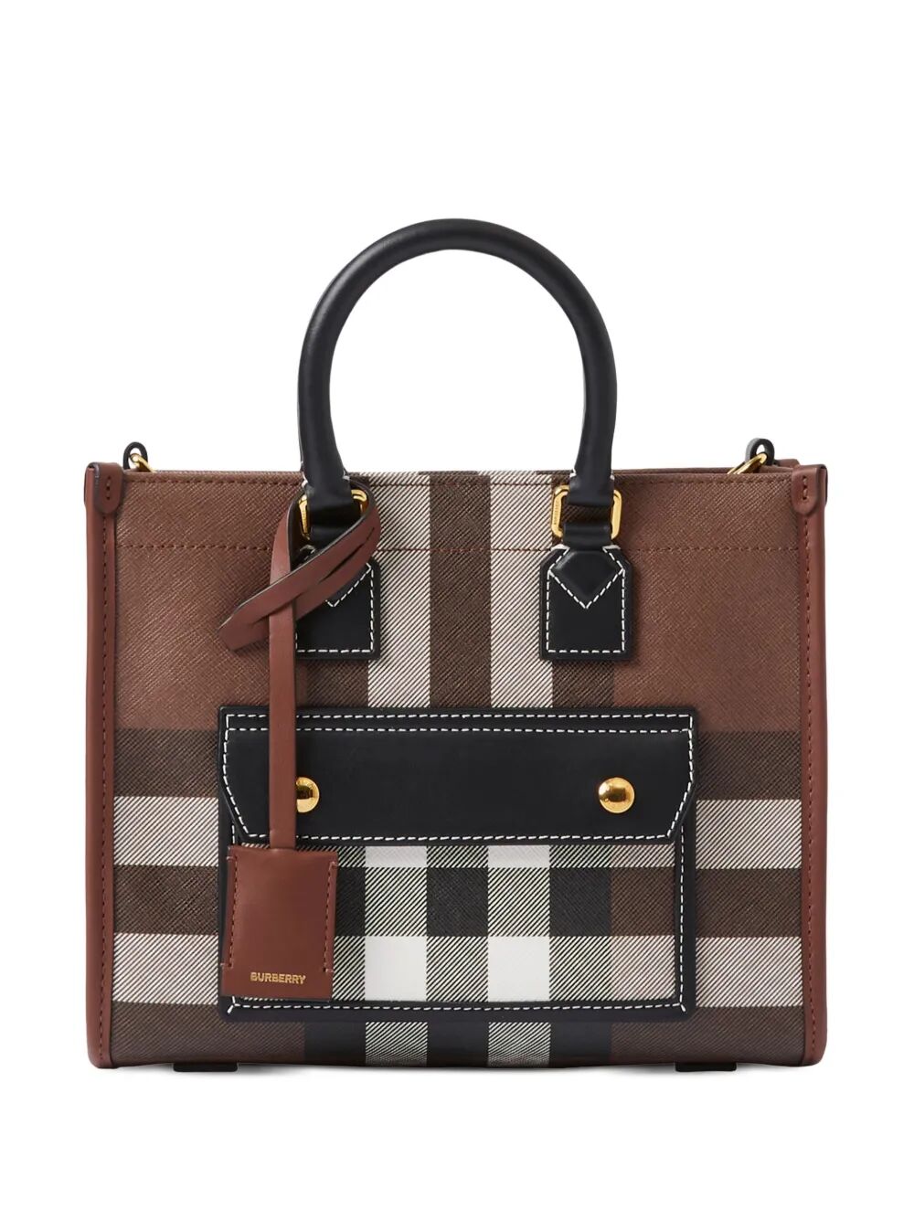 mini check Freya tote bag