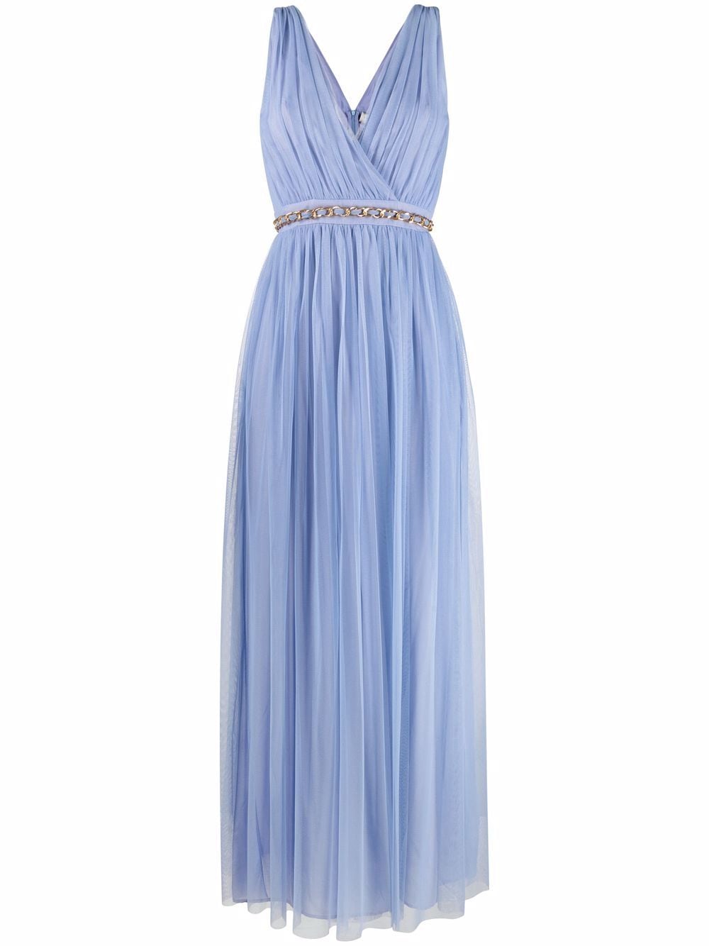 ERMANNO FIRENZE chain detail tulle dress
