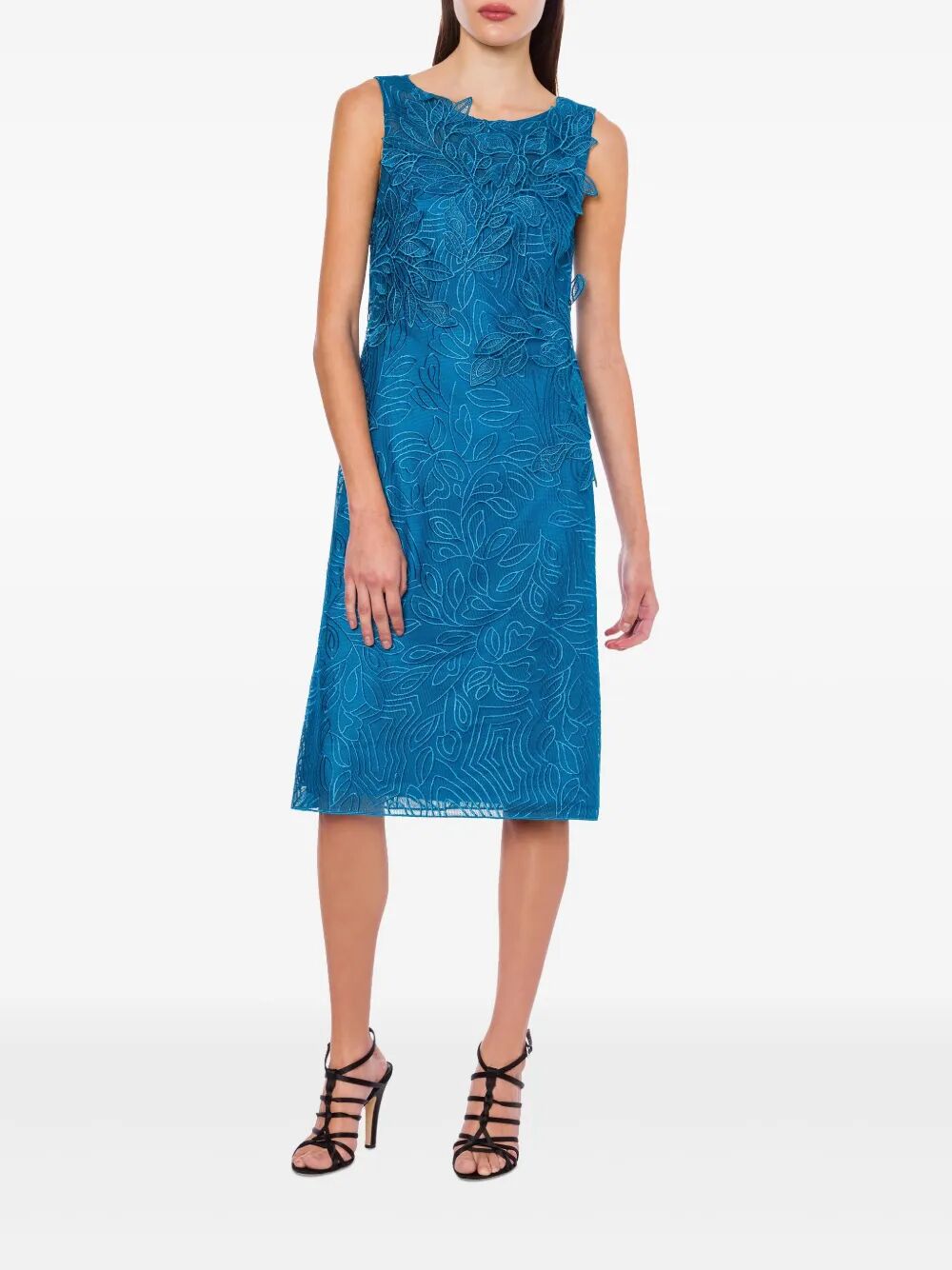 Abito midi in pizzo
