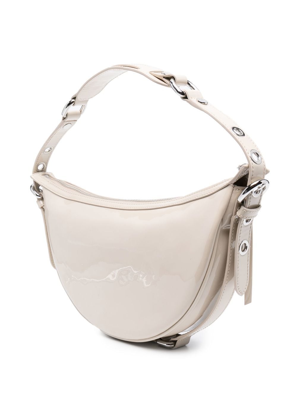 BY FAR Gib patent leather shoulder bag