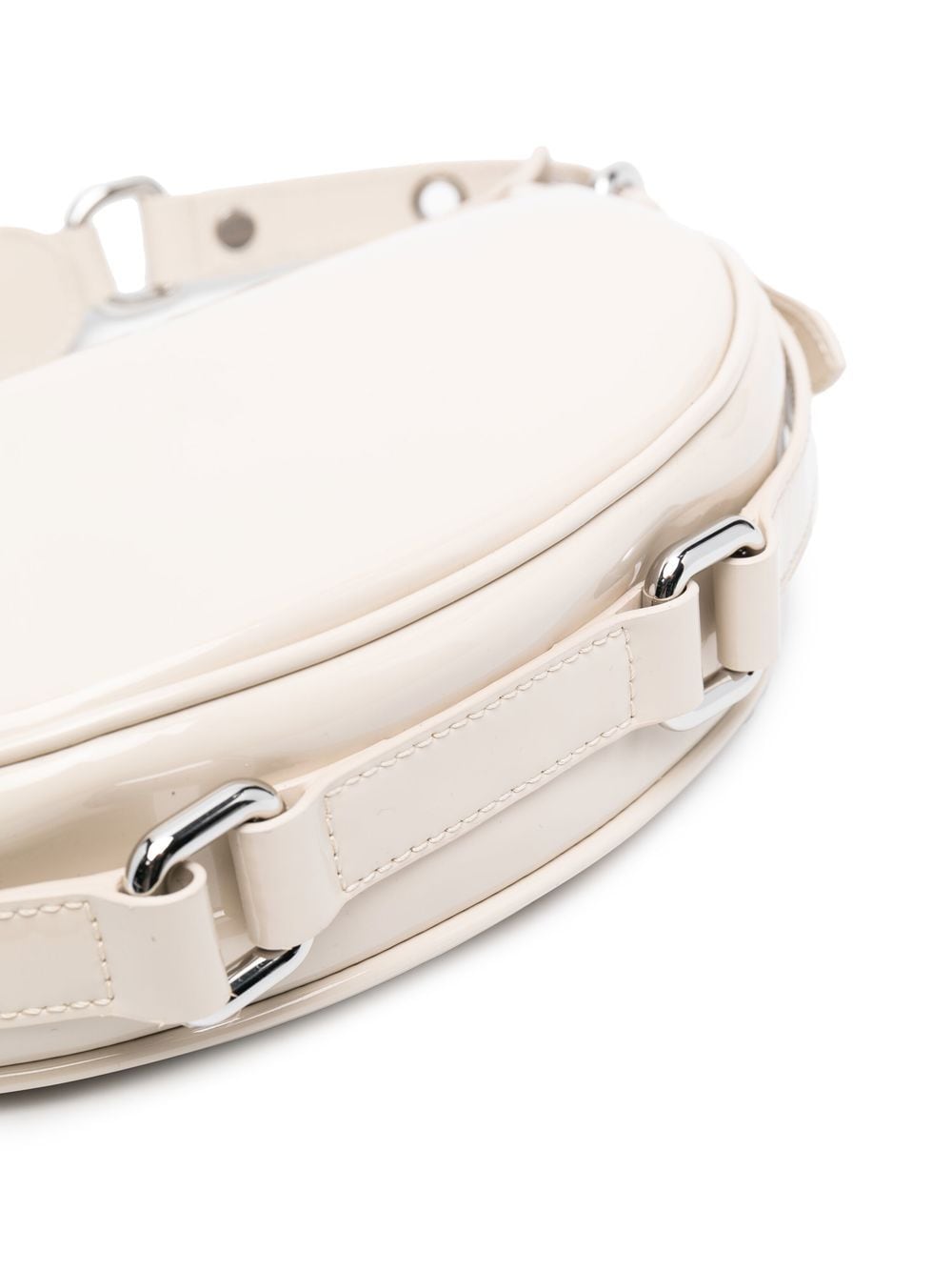 BY FAR Gib patent leather shoulder bag