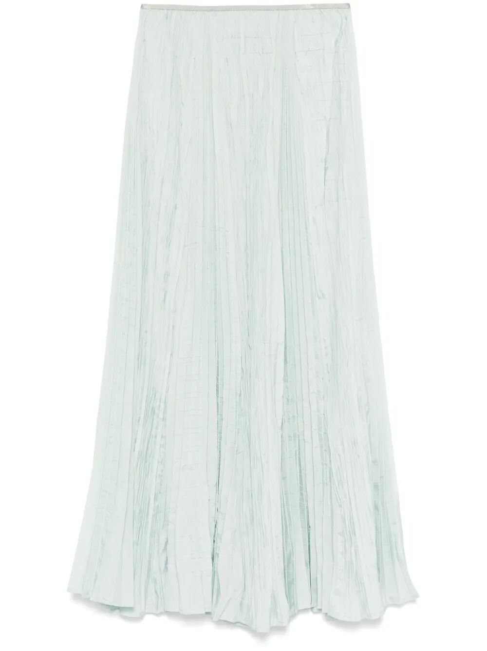 pleated midi skirt
