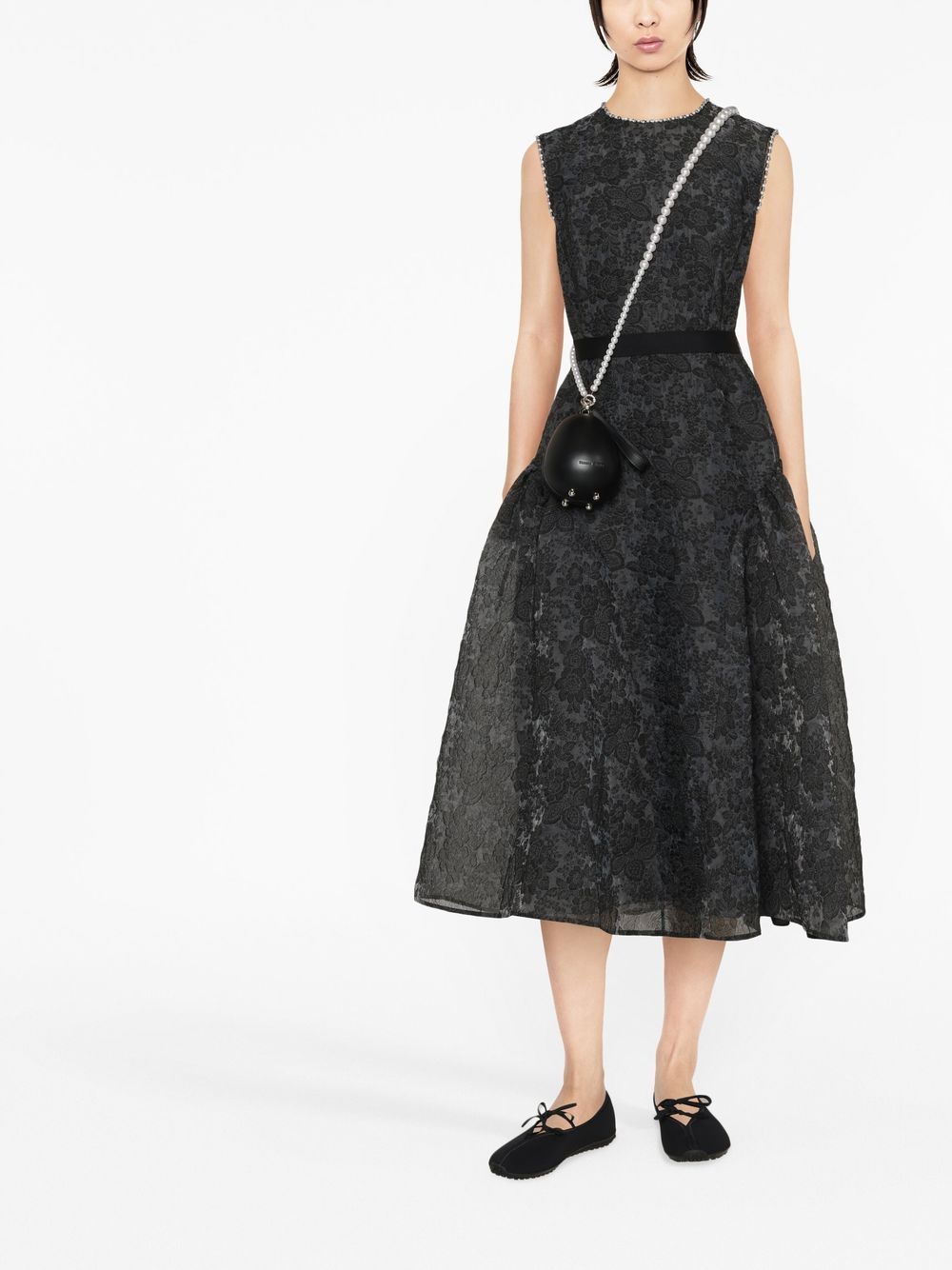 Erdem Penelope cloqué-effect organza dress