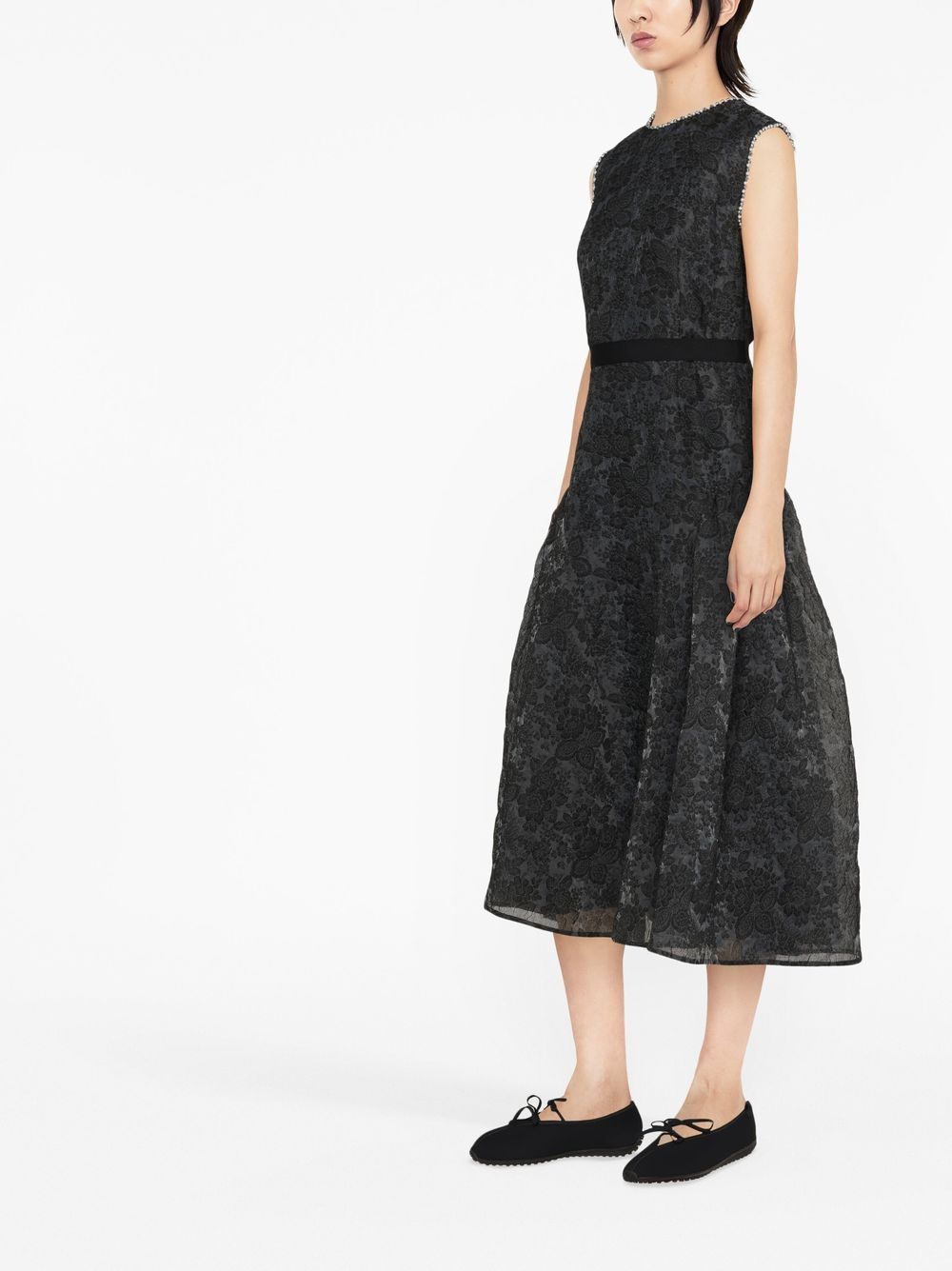 Erdem Penelope cloqué-effect organza dress