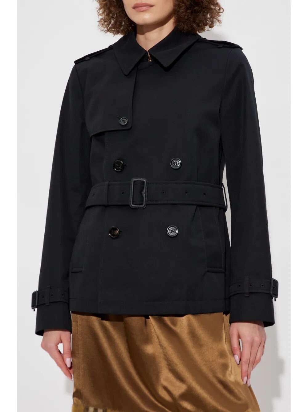double-breasted trench jacket