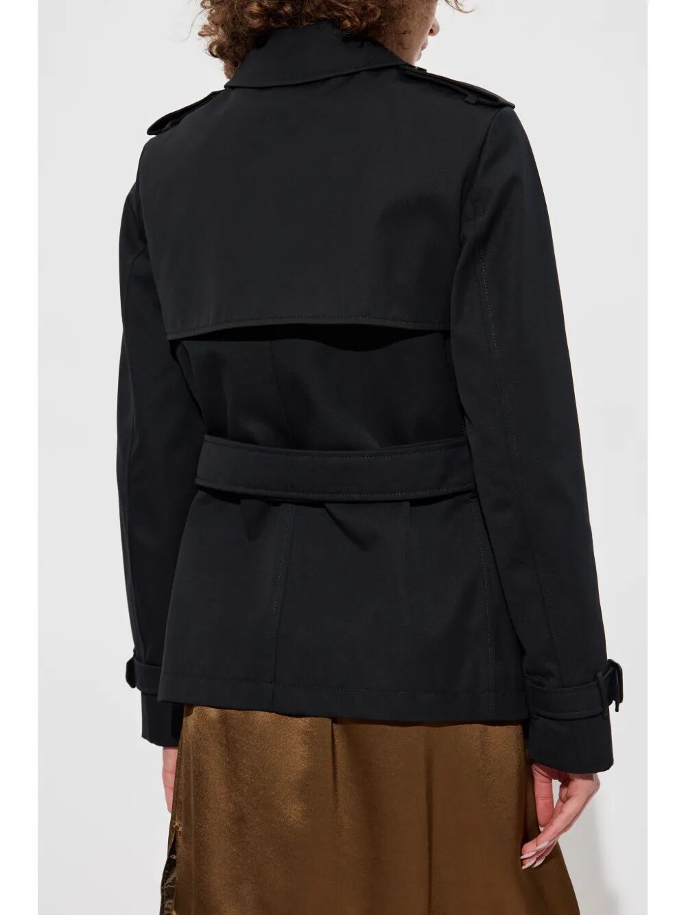double-breasted trench jacket