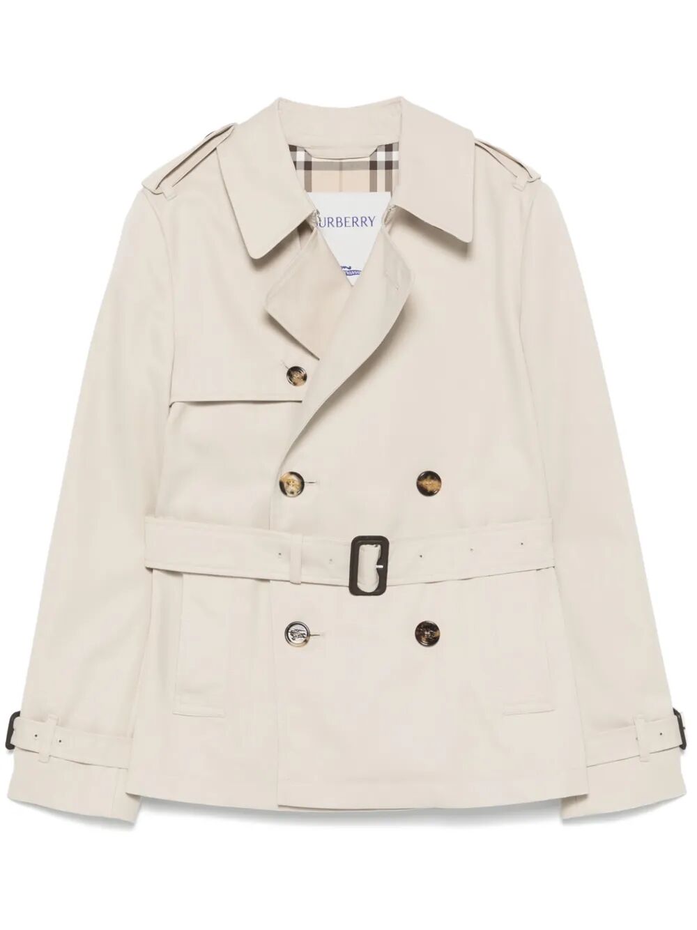 double-breasted trench jacket