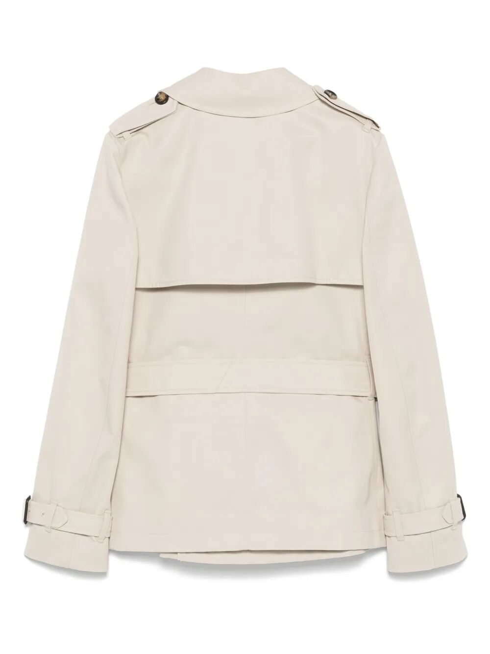 double-breasted trench jacket