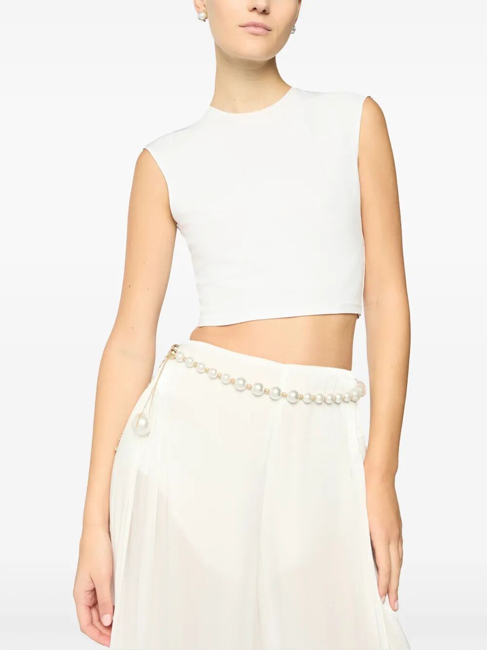 Top crop smanicato