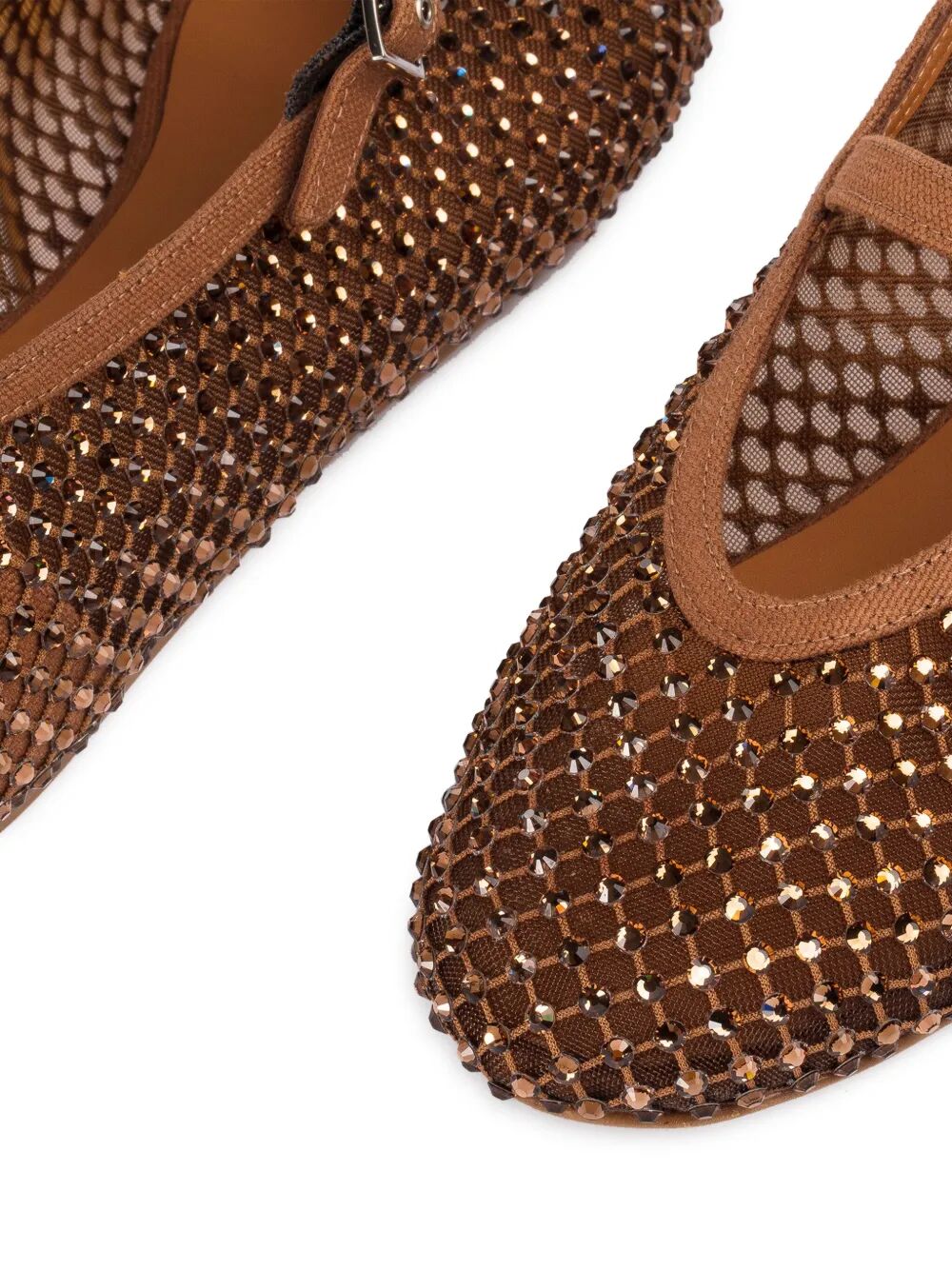Gilda crystal-embellished ballerina shoes