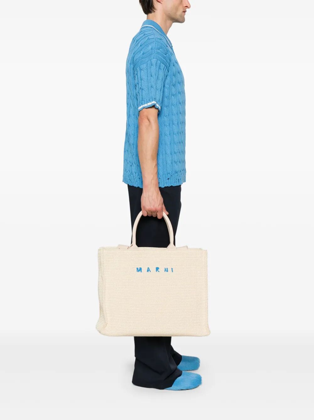 Borsa tote con ricamo