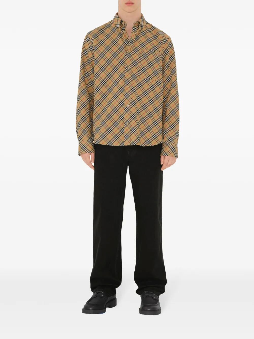 Camicia a quadri in cotone