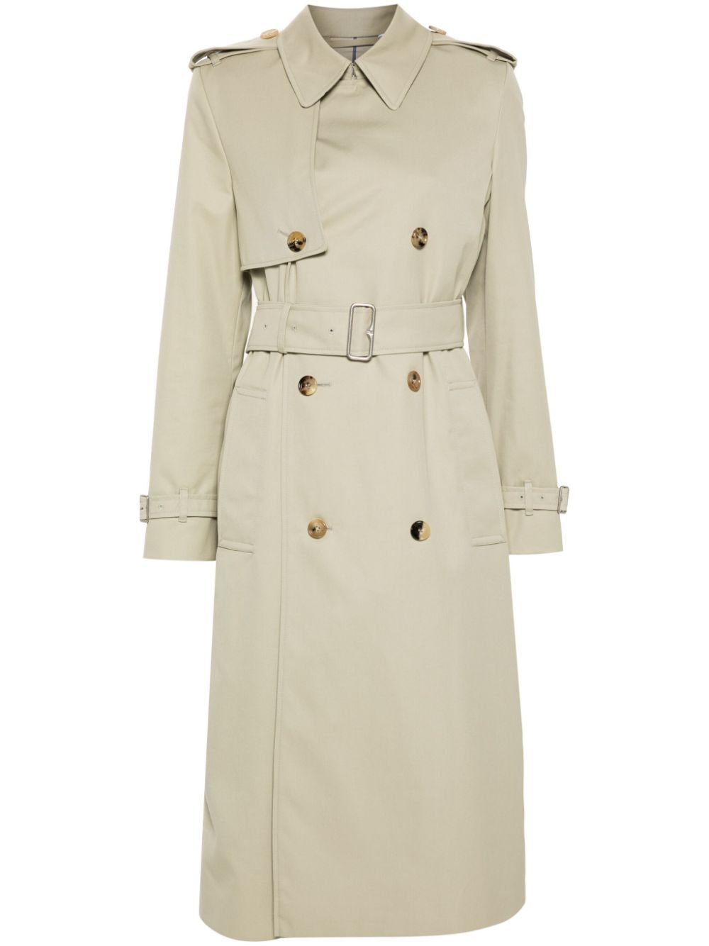 double-breasted trench coat