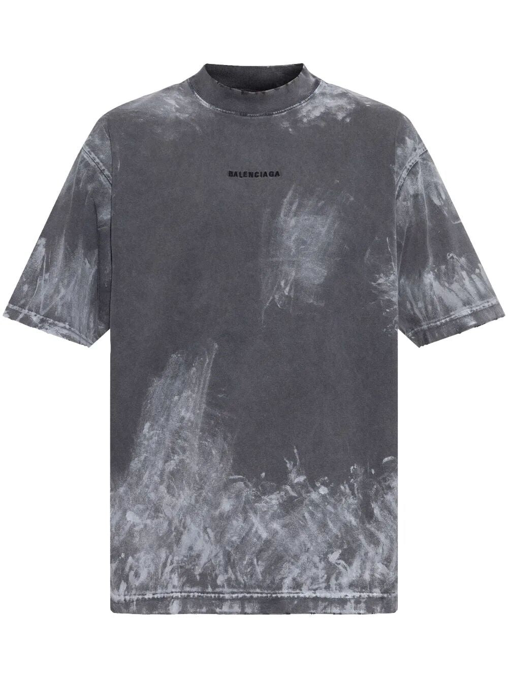 T-shirt con effetto schiarito