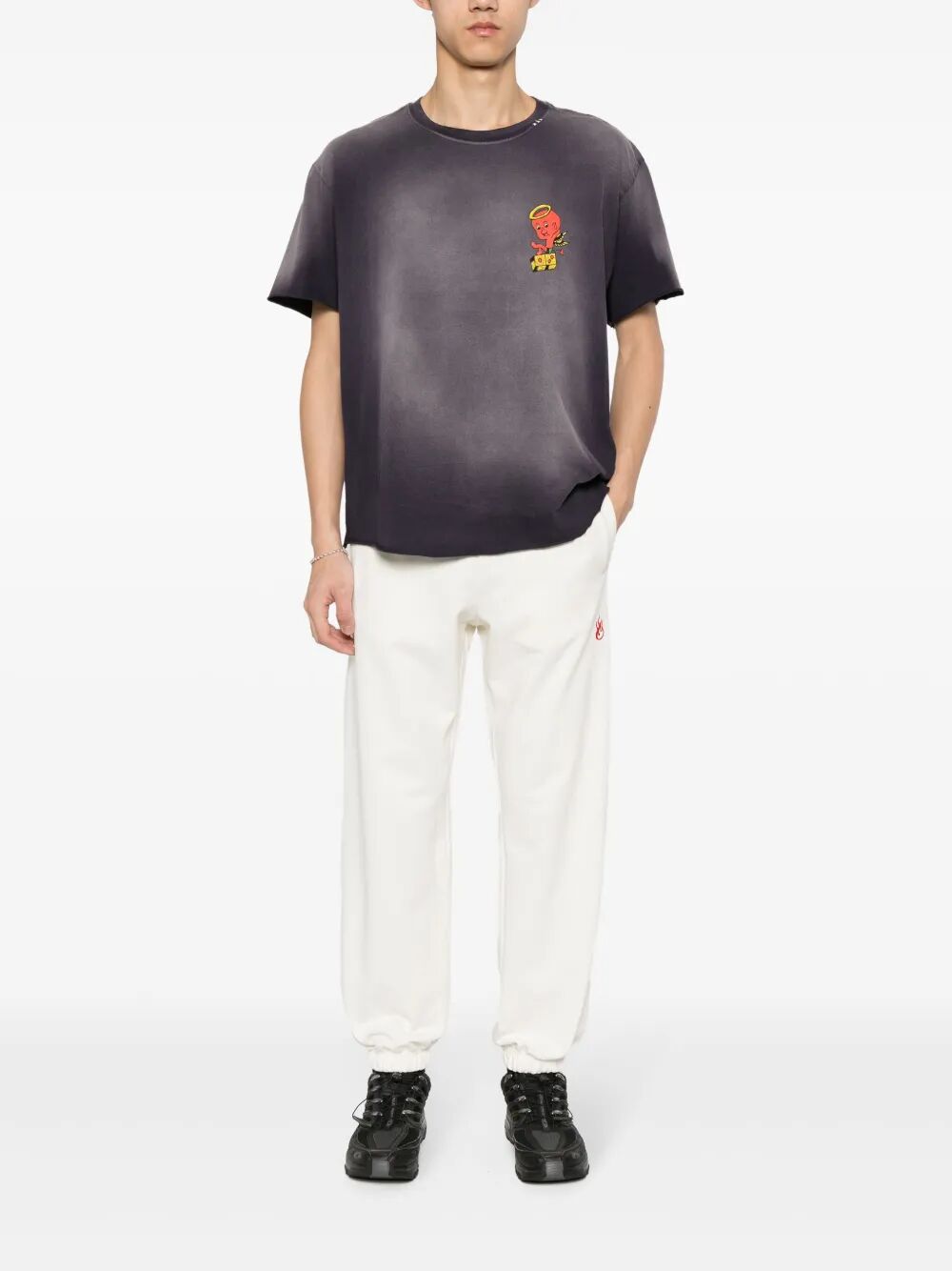 Pantaloni sportivi con ricamo