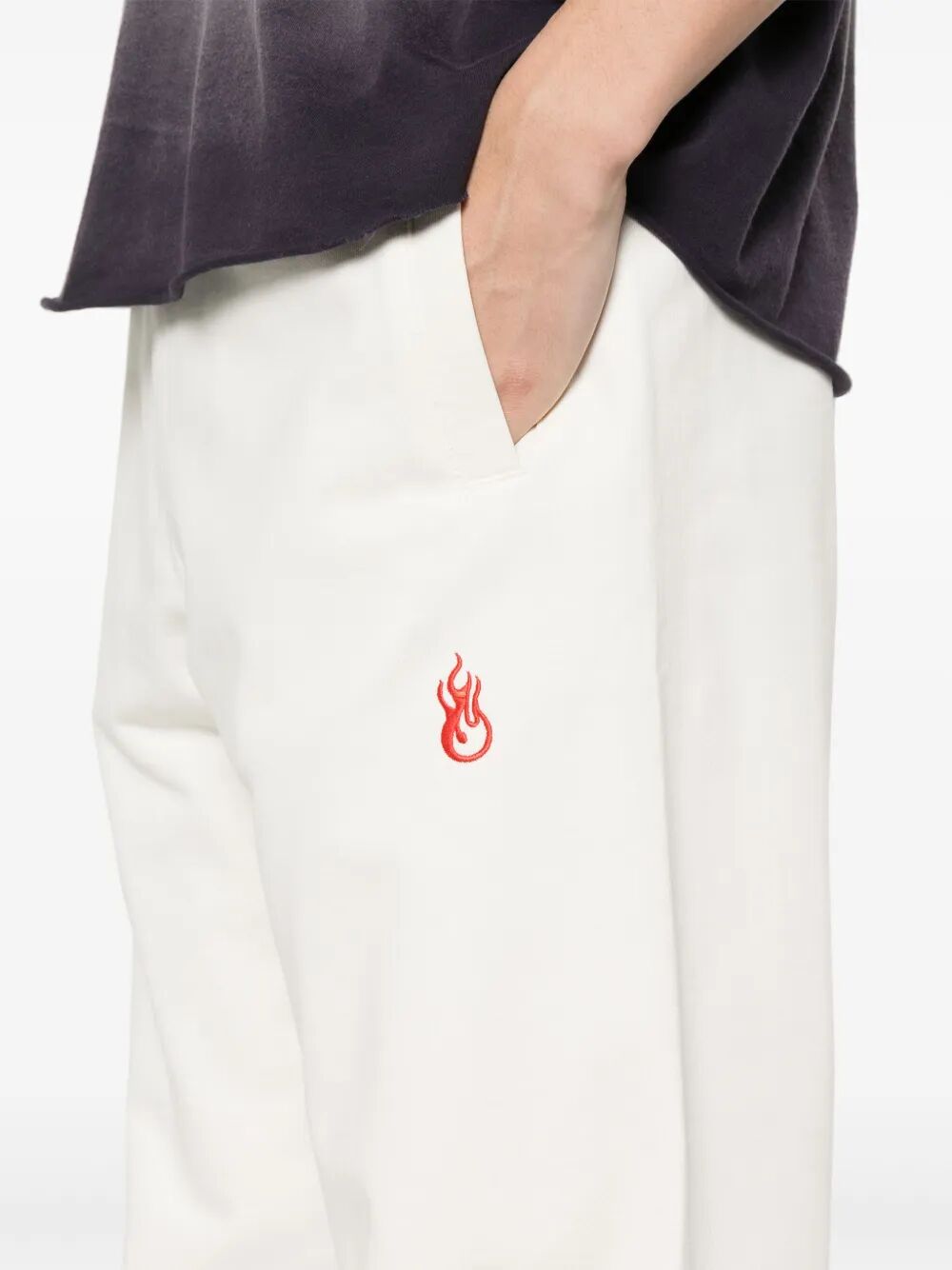 Pantaloni sportivi con ricamo