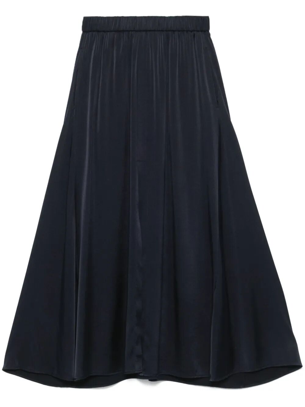 satin midi skirt