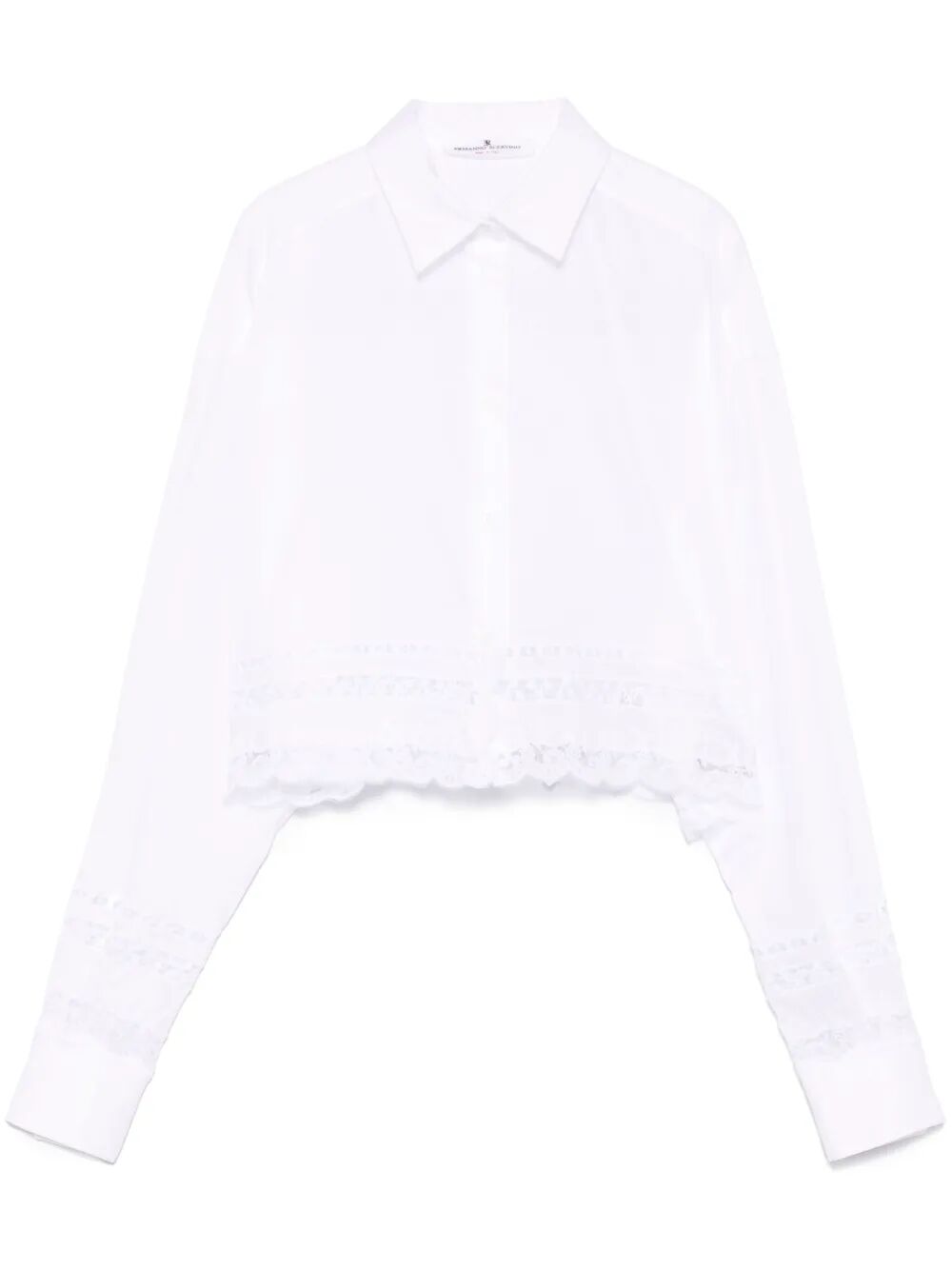 Camicia con dettagli in pizzo