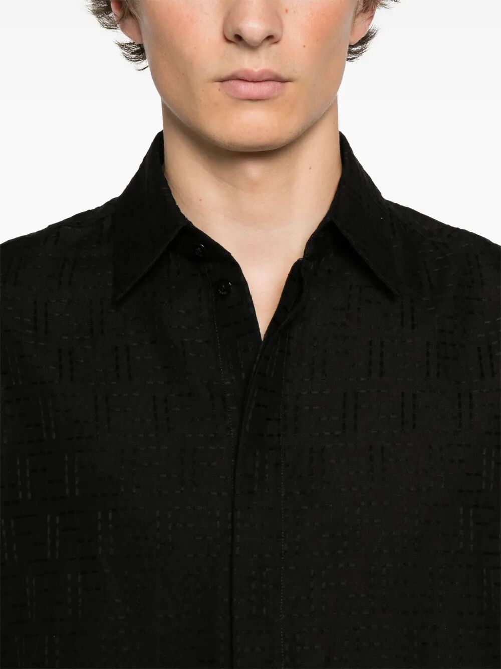 Camicia FF jacquard