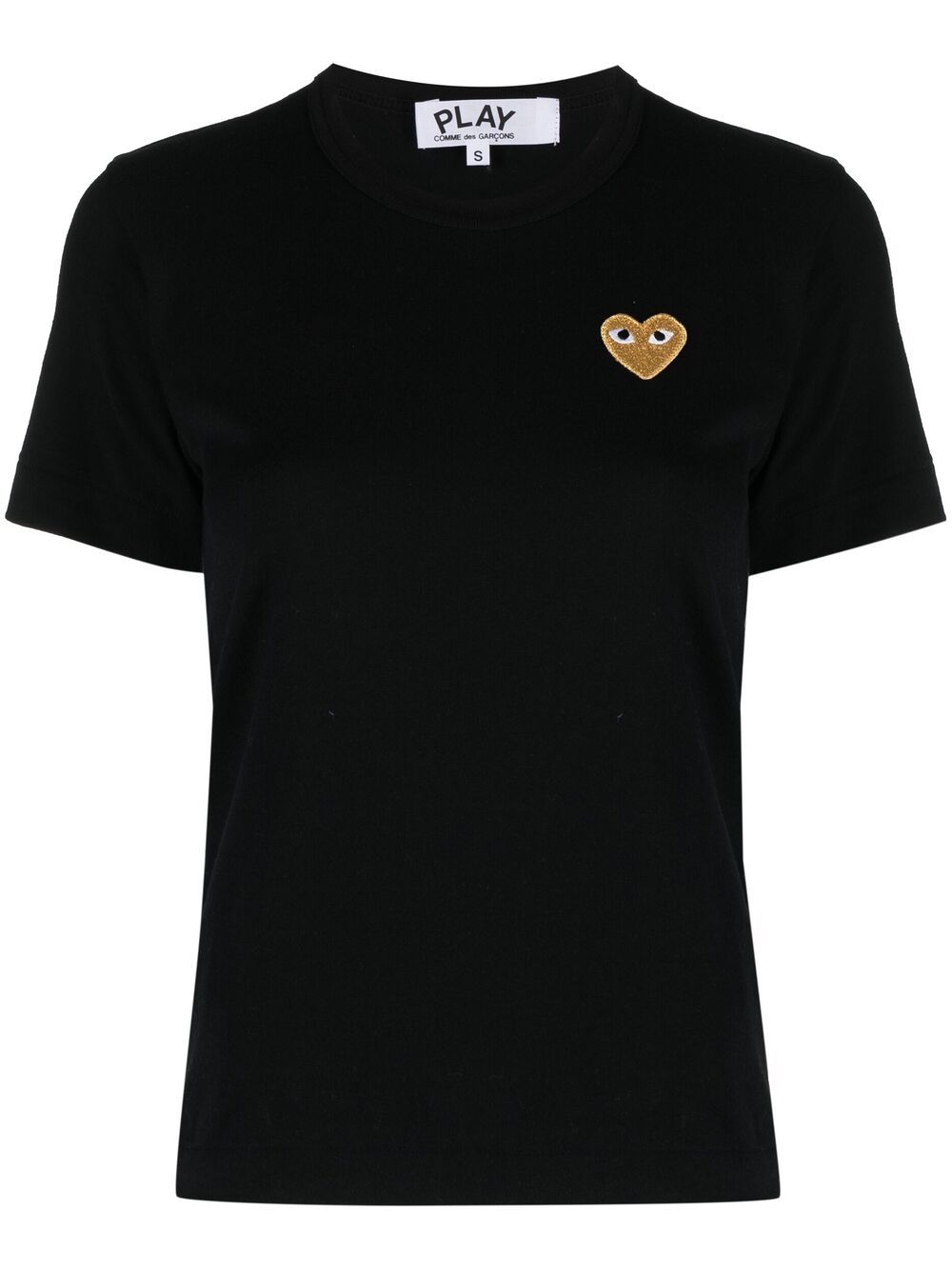 Comme Des Garçons Play heart-embroidered cotton T-shirt